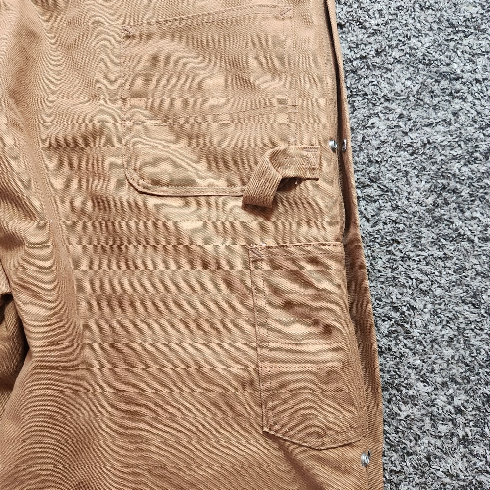 Carhartt Duck Zip-to-waist Biberall Quilt Lined Overall Size 50×30 NWT - Picture 13 of 16